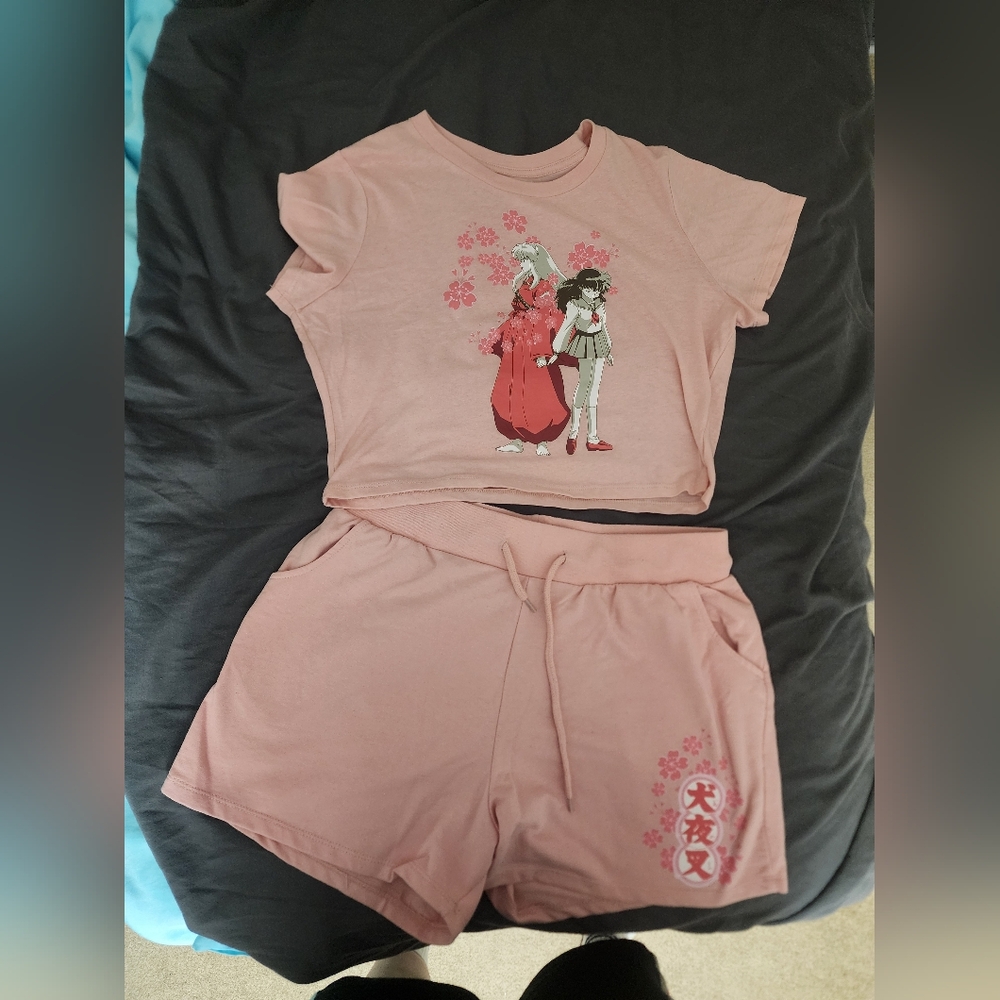 Hot Topic Inuyasha & Kagome Blossom Girls Lounge Set